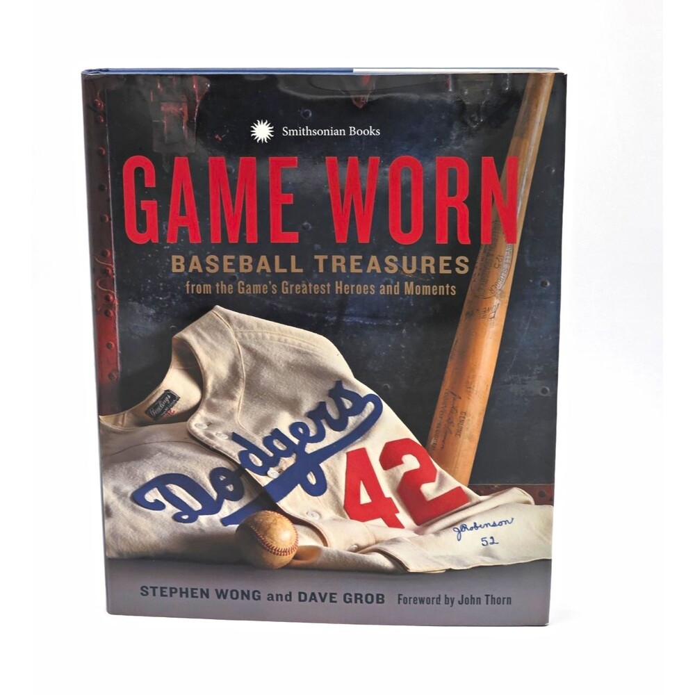 Smithsonian Books Game Worn Baseball Treasures HC Stephen Wong Dave Grob